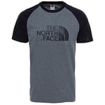 THE NORTH FACE M S/S Raglan Easy Tee - EU Tnfmediumgreyheather(STD) T-Shirt Homme Tnfmediumgreyheather(STD) FR : L (Taille Fabricant : L)