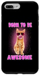 Coque pour iPhone 7 Plus/8 Plus Born To Be Awesome Cat Bubble Gum Funny Kitten Cats Lover