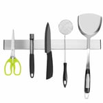 Stainless Steel Magnetic Knife Storage Holder Rack Strip Utensil Kitchen Tool UK