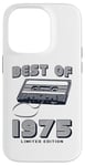 Coque pour iPhone 14 Pro Retro Best of 1975 Mixtape Vintage 50th Birthday Design