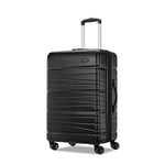 Samsonite Evolve Se Hardside Extensible avec roulettes Doubles pivotantes, Noir Basse, Medium Spinner, Evolve Se Valise Rigide Extensible avec Double roulettes pivotantes