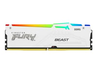 Kingston Fury Beast Rgb - Ddr5 - Modul - 32 Gb - Dimm 288-Pin - 6000 Mhz / Pc5-48000 - Cl40 - 1.35 V - Ej Buffrad - On-Die Ecc - Vit