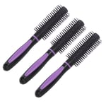 3PCS Round Hair Brush Slip Resistant Curling Roller Comb For Blow Drying Sty TOU