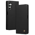 HHUIWIND Coque pour Samsung Galaxy A05s 4G (6.7"),Housse Etui Portefeuille Premium en Cuir PU Leather Flip Magnétique Antichoc Case Cover - Noir