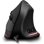 Souris verticale Ergonomique Gaming Mouse filaire soulagement de la douleur au poignet / prévention des tendinites