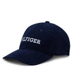 Keps Tommy Hilfiger Monotype Cordoroy Cap AM0AM11990 Mörkblå