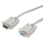 StarTech.com 15 ft VGA Monitor Extension Cable - HD15 M/F - Supports resolutions up to 800x600 (MXT105) ,White