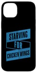 Coque pour iPhone 14 Plus Restauration rapide amusante et graphique de Starving For Chicken Wings