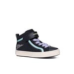 Geox J Kalispera Girl M Basket, Noir, 38 EU