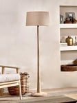 Nkuku Sahar Mango Wood Floor Lamp Base, Natural