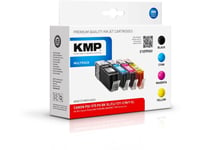 Kmp C107xv, Pigmentbasert Blekk, Svart, Cyan, Fiolblå, Gult, Canon, Multi Pack, Pixma Mg 5750 Pixma Mg 5751 Pixma Mg 5752 Pixma Mg 5753 Pixma Mg 6850 Pixma Mg 6851 Pixma Mg 6852..., Høyt (Xl) Utbytte