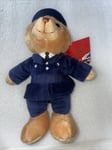 London Policeman Bear - 19cm - Soft Plush Toy - Keel BNWT