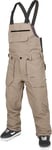 Volcom Men's Roan Bib Overall Chestnut Brown, M