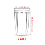 Replaceable Mug Clear Juicer Cup Mug For NutriBullet Blender Home 18/24/32OZ