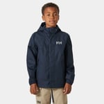 Helly Hansen Vancouver Regnjakke Junior Marineblå 128/8