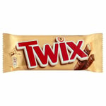 Twix Twin Chocolate Bars - 50g - Pack of 12 (50g x 12 Bars)