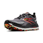 Brooks Men's Cascadia 18 GTX Sneaker, Blackened Pearl Black Tomato, 12 UK