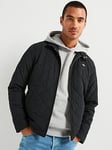 GANT Quilted Windcheater Jacket - Black, Black, Size Xl, Men