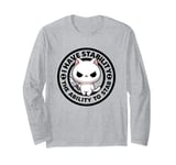 I Have Stability Ability To Stab Irony & Sarcasm Funny Cat Long Sleeve T-Shirt