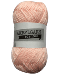 Akrylgarn 50 g babyrosa