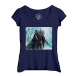 T-Shirt Femme Col Echancré World Of Warcraft Roi Liche Arthas Jeux Vidéo