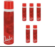 Revlon Charlie Red Body Spray 75ml x 6