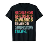 scotch whisky producing regions of scotland distillery T-Shirt