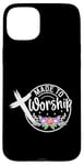 Coque pour iPhone 15 Plus Made to Worship Écriture Psaume 95:1 Bible chrétienne