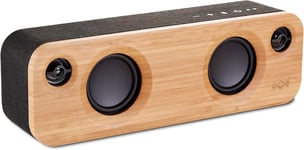 House of Get Together Mini Enceinte Bluetooth Portable À Partir de Matériau REWIND Écologique, Bambou et Aluminium Recyclable, Autonomie 10h, Caissons de Basses 6.35cm, Haut-Parleurs Noir