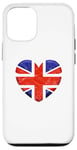 iPhone 13 UK Vintage British Heart Flag Novelty Souvenir Memorabilia Case