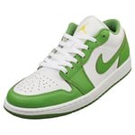 Nike Air Jordan 1 Low Se Mens Fashion Trainers in White Green - 7.5 UK