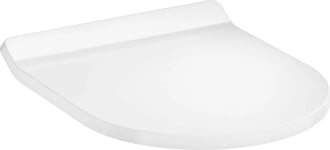 Hansgrohe EluPura S Slim Toalettsete Myktlukkende hengsler, Avtagbart, Hvit - 60200450