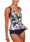 eleMar Maillot 2 pièces/Tankini pour Femme 56 Pazifik-Blau-Weiß/Pazifik