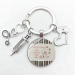HNKPWY Beautiful Doctor Angel Pattern Badge Keychain Mini Medical Model Best Nurse Day Keychain Medical Graduation Gift-4