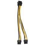 PCIe 8 Pin to 2 x 8 Pin (6+2) PCI Express Adapter  Cable PCIE Y - Splitter6453