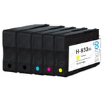 5 Ink Cartridges (Set+Bk) for HP Officejet 6100 6600 6700 7110 7510 7610 7612