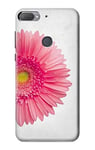 Vintage Pink Gerbera Daisy Case Cover For HTC Desire 12+, HTC Desire 12 Plus