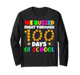 Bee Teacher Kids We Buzzed Right Through 100 Days Of School Long Sleeve T-Shirt