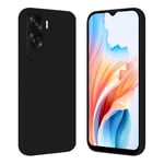 Tveinan Coque pour Honor 90 Lite 5G (Pas pour Honor 90) Étui en Silicone, Ultra Mince Souple TPU Housse de Protection Antichoc Élégante Case Mignon Cover - Noir