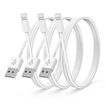 3Pack Apple MFi Certified iPhone Charger 2M,iPhone Lightning to USB A Cable 2 Meters,Fast Charging Cable Lead for iPhone 13 12 SE 2020 11 Xs Max XR X 8 Plus 7 Plus 6 Plus 5s SE iPad Pro