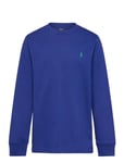 Ralph Lauren Kids Cotton Jersey Long-Sleeve Tee Blå