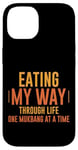 Coque pour iPhone 14 Eating My Way Through Life One Mukbang At A Time