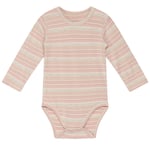 Hust&Claire Buller Randig Baby Body Peach Rose | Rosa | 56 cm