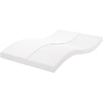 Matelas en mousse blanc 120x200 cm 7 zones dureté 20 ild Vidaxl n/a