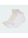 adidas CUSHIONED SPORTSWEAR LOW CUT SOCKS 3 PAIR PACK, CHAUSSETTES NON PRÉSENTÉES Mixte, white/sandy pink/linen green,