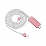 Aquarius Full HD Support HDMI Connector Cable for Phone/Pad Rose Gold - One Size