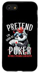 Coque pour iPhone SE (2020) / 7 / 8 Poker Panda Jeu de cartes à jouer Panda