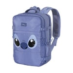 Disney Lilo et Stitch Face-Sac à Dos Mercury Voyage Cabine Avion 40x20x25cm, Bleu, Capacité 20 L