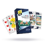 Tour de France - Jeu de Tarot Officiel du Tour de France 2024 - Édition Limitée, Illustrations Exclusives des Villes Étapes - Inclus 1 Règle Spéciale pour Jouer la Conquête du Maillot Jaune