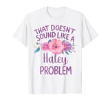 Haley Personalized Cute Flower Girls Haley Name T-Shirt